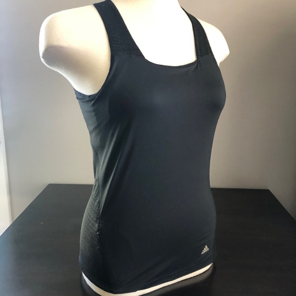 2/$20 DEAL Adidas Climacool M Black Workout Training Tank